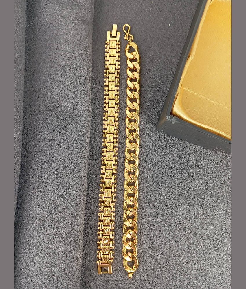 SHANKH-KRIVA Gold Bracelet ( Pack of 1 )