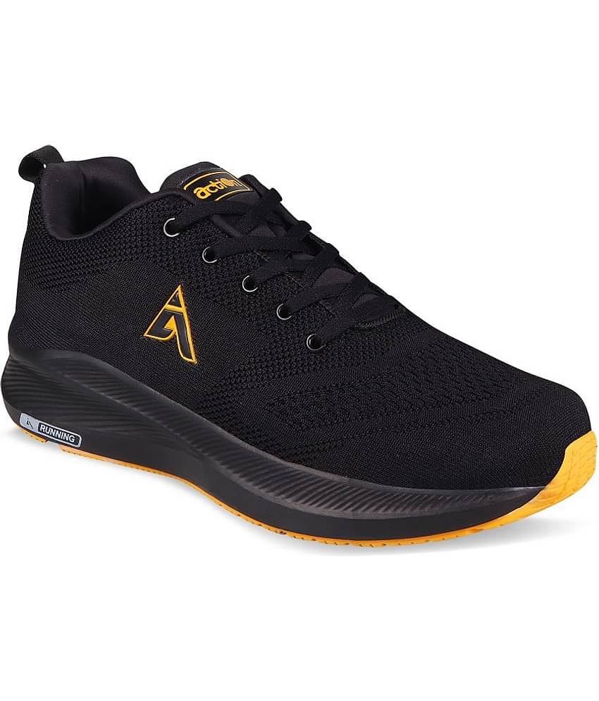 Action -  Mesh Running shoes  Black Men's Sports Running Shoes