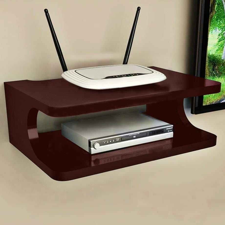Wall Mount with Set Top Box Stand (Brown)