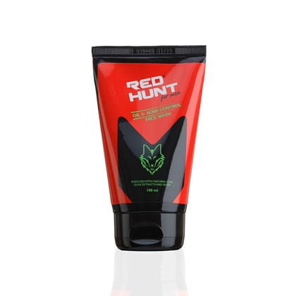 Red Hunt Men Face Wash Acne & Oil Control face wash For Refreshed and Clear Skin 100ml