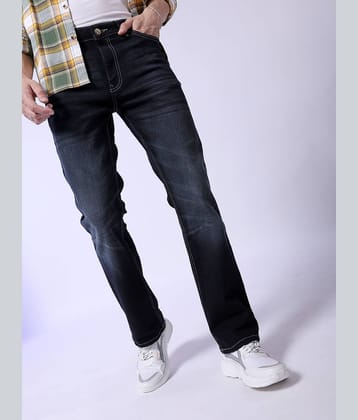 The Indian Garage Co. Regular Fit Bootcut Men's Jeans - Dark Blue ( Pack of 1 )