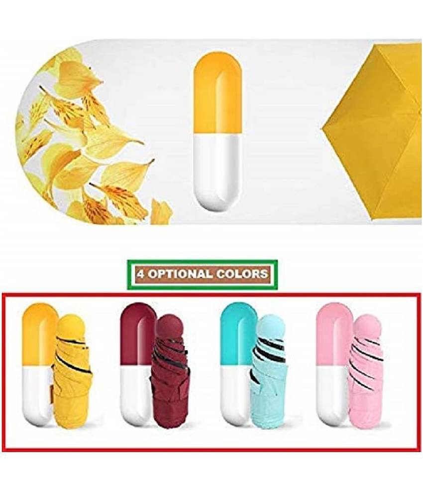 Stylish Capsule Mini Travel Umbrella 4 fold Compact Umbrella