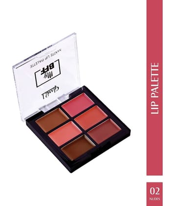 Glam21 My BFF Matte Lip Palette With 6 Lipstick Colors With Creamy Matte Finish 9gm Brights-03