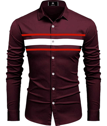 VERTUSY - Cotton Blend Regular Fit Red Men's Casual Shirt ( Pack of 1 )