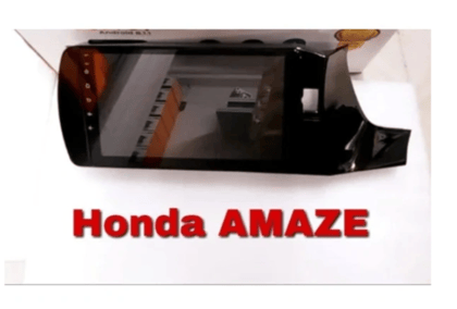 9 Inch Honda Amaze Car Android Stereo With Frame + Ahd Reverse Camera And All Accessories Wirings Kit