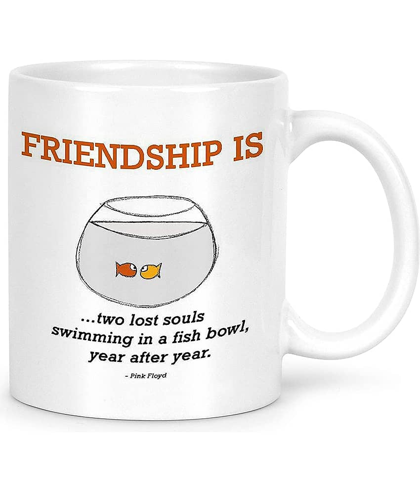 Idream Quote Printed Ceramic Coffee Mug 1 Pcs 330 mL