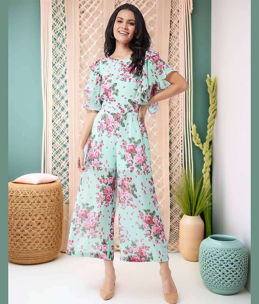 Zima Leto Multi Color Georgette Jumpsuit - Single