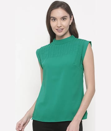 Rare Women's Polyester Regular Top ( Green )