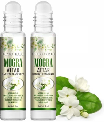 Mogra Attar Perfume for Unisex - Pure, Natural Undiluted | Set of 2 Herbal Attar