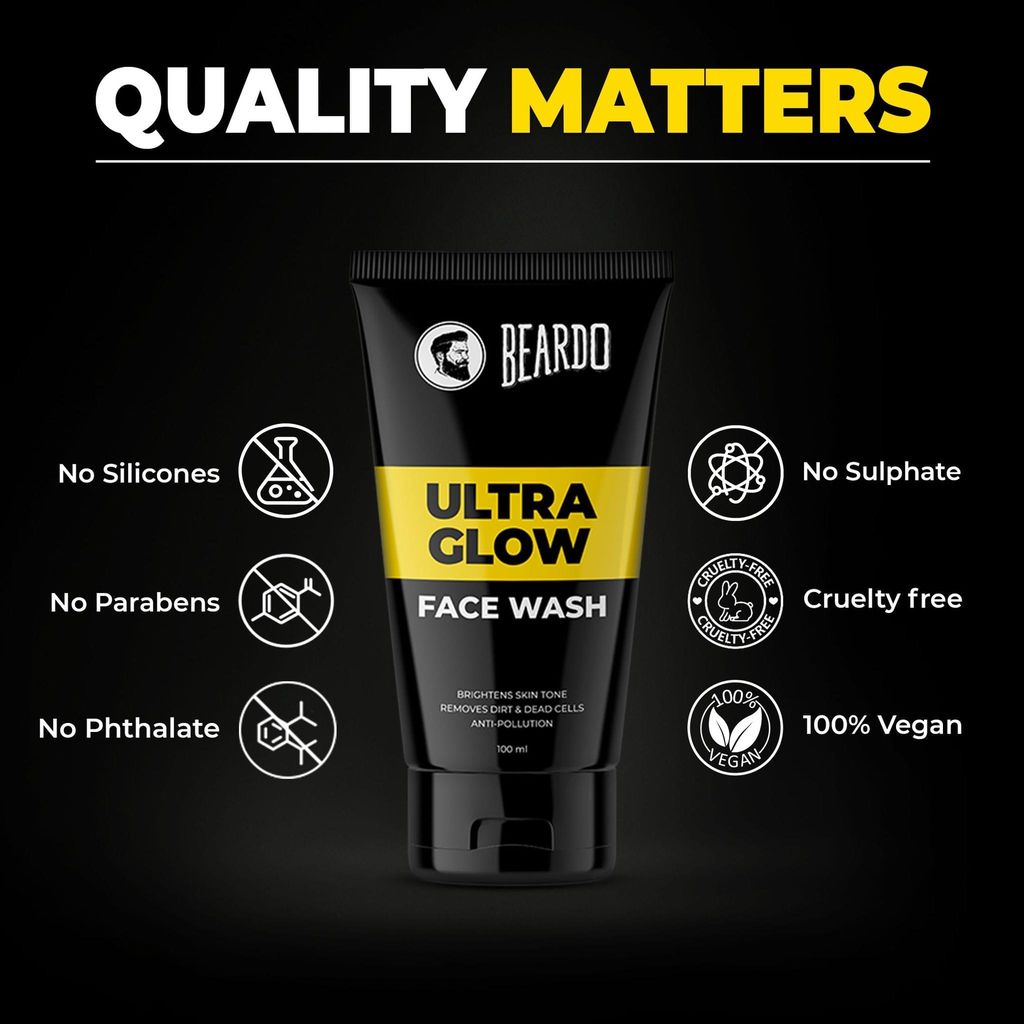 Beardo Ultraglow Face Cream & Ultraglow Facewash Combo