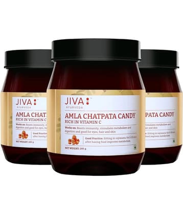Jiva Ayurveda Amla Chatpata Candy -200g (Pack of 3)