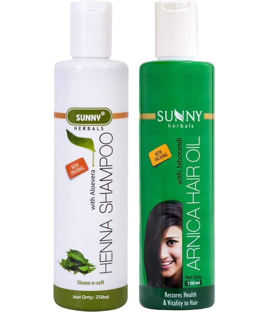 SUNNY HERBALS Arnica Hair Oil 150 mL & Henna Shampoo 250 mL
