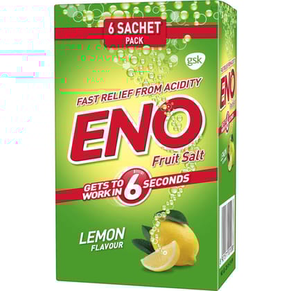 Eno Lemon Multipack Digestive Fruit Salt, 30 Gm (Pack Of 6)