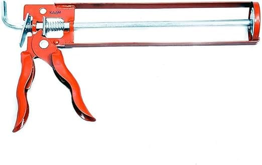 ADISON Heavy Duty Silicone Sealant, 280 ml, with Stainless Steel Gun, PACK OF 1 SILICONE BOTTLE AND 1 GUN