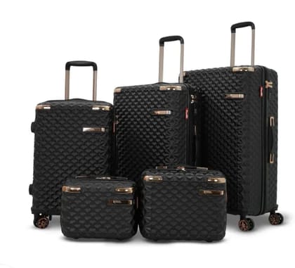 Goldie 5 Set | Luxurious 5 Piece Trolley Bag Set That Makes Travel Effortless