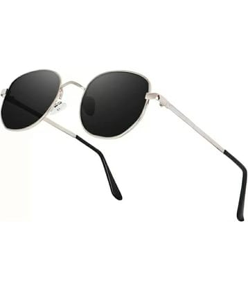 mahek accessories Silver Oval Sunglasses ( Pack of 1 )