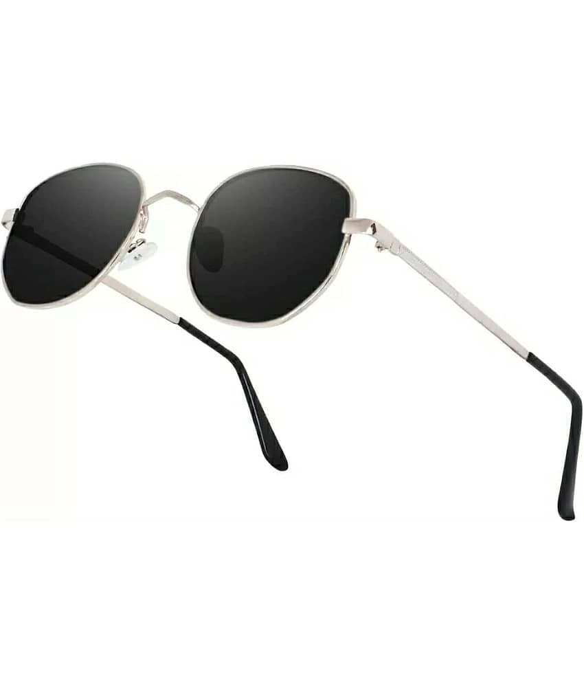 mahek accessories Silver Oval Sunglasses ( Pack of 1 )