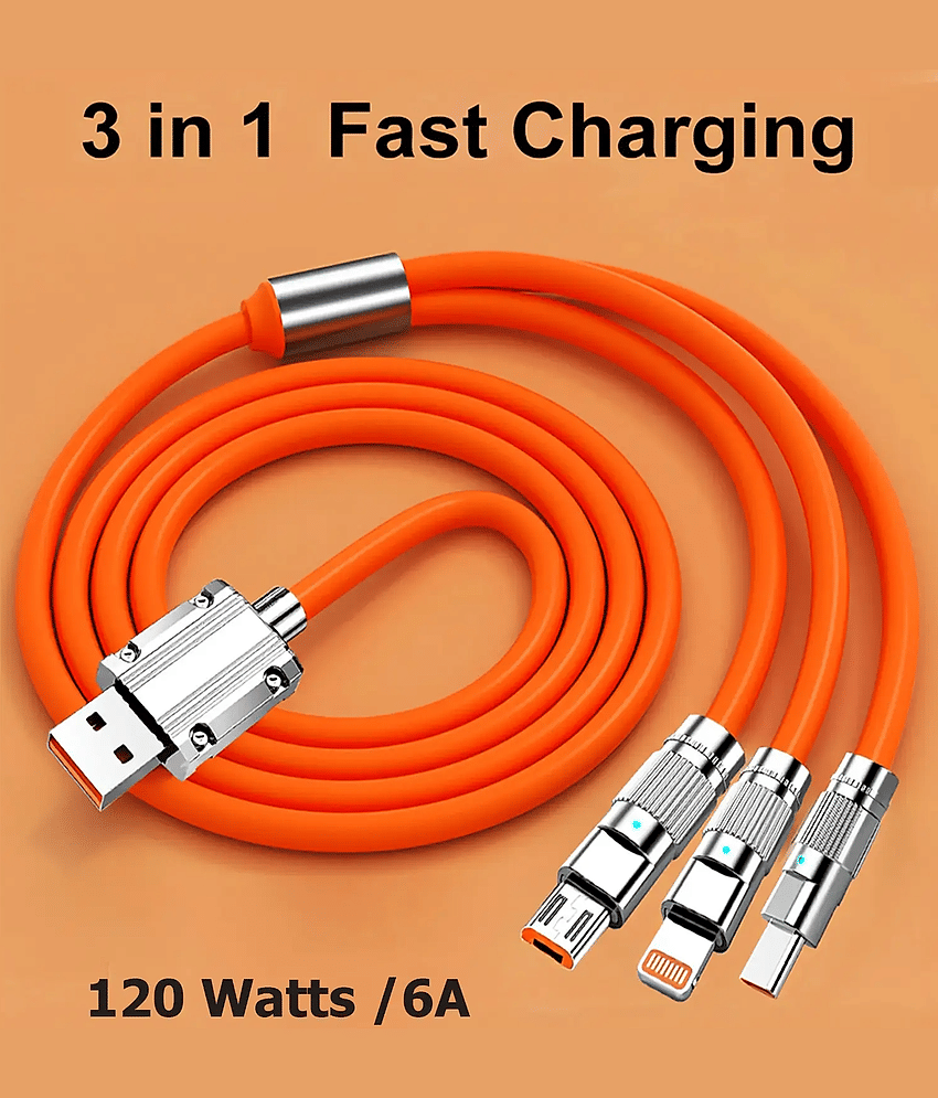 Universal 3-in-1 Charging Cable for Smartphones, Tablets, and More