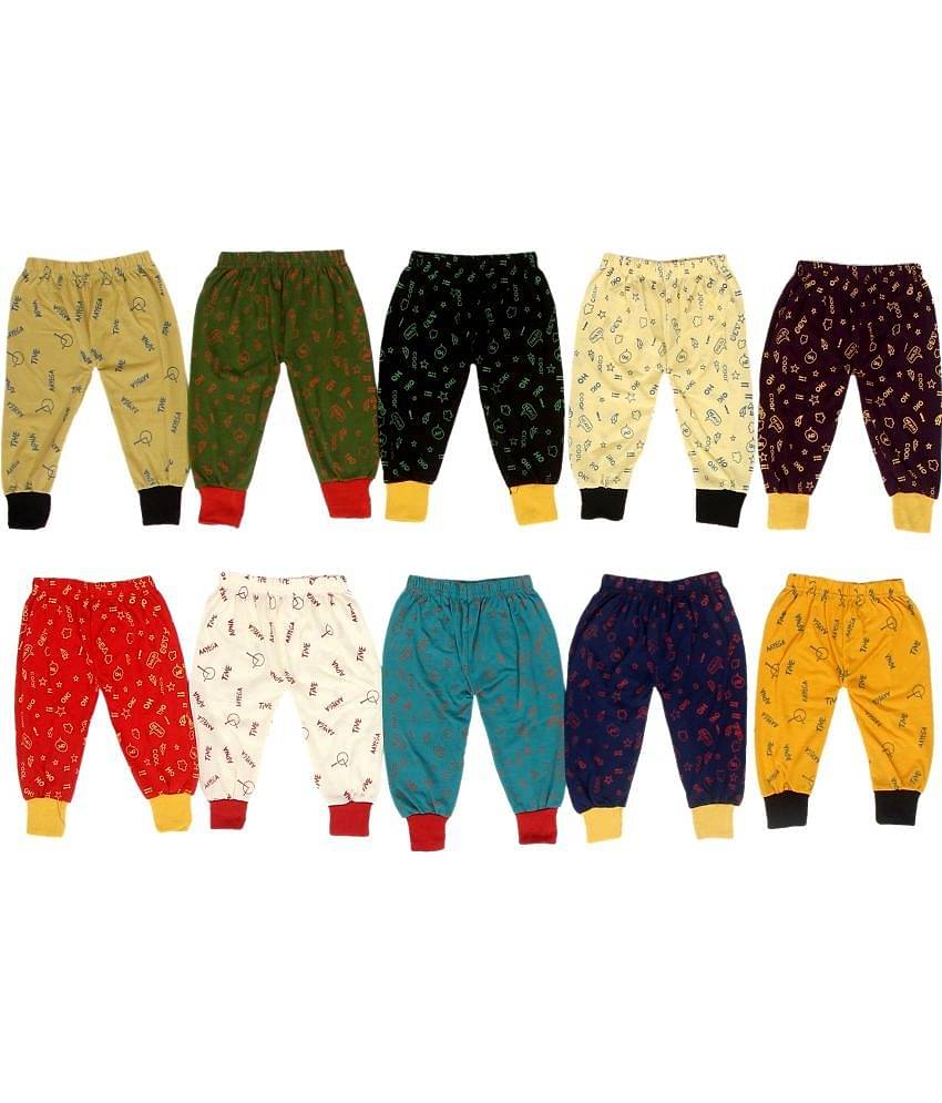 DIAMOND EXPORTER Pack of 10 Baby Boys Cotton Pyjama ( Multi Color )