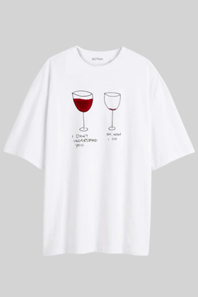 I Don't Understand You- Oversized T-Shirt-XS