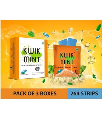 Kwik Mint Breath Freshener Strip Mint 150 g Pack of 3