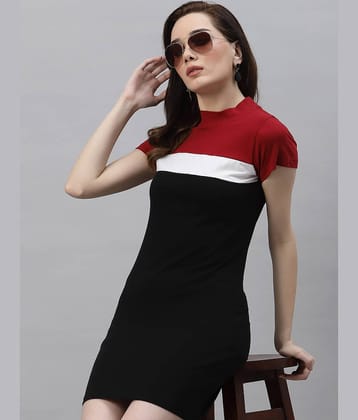 Rigo - Black Cotton Women's T-shirt Dress ( Pack of 1 )