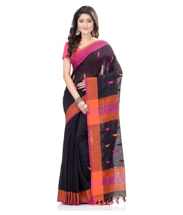 Desh Bidesh - Multicolor Cotton Saree With Blouse Piece (Pack of 1)