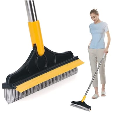 Generic Pack of 2 2 in 1 Scrape Floor Scrubbing Brush (Multicolor)-PID66760