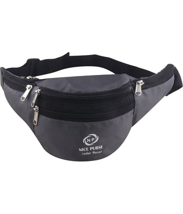 Nice Purse Polyester Grey Waist Pouch