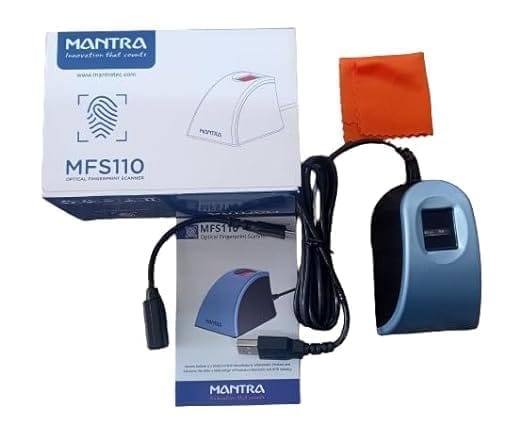 Mantra MFS 110 L1 Biometric Single Fingerprint Scanner, Aadhaar Authentication Device | Latest Updated RD Service