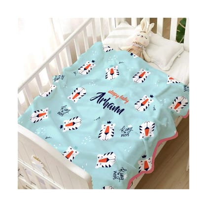Perosnalised Cotton Blankets for Kids - Roary Dreams Design-Toddler (30W" x 39H")