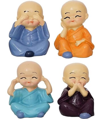 THRIFTKART - Polyresin Feng Shui Accessory For Car ( Pack of 4 )