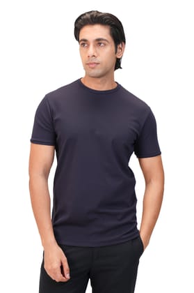 Absolute Cotton Crew - Pure Mercerised Cotton Crew-Cobalt Navy / S