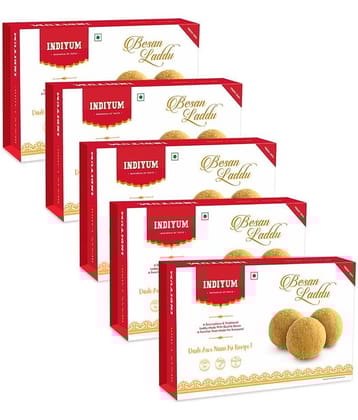 Indiyum Festive sweets Besan Laddu 200gm (Pack of 5)