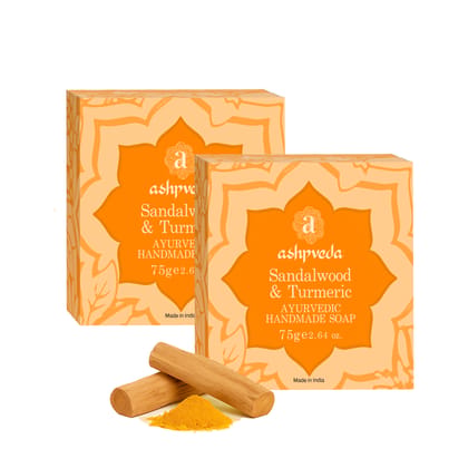 ashpveda Sandalwood & Turmeric Bathing Soap ashpveda Sandalwood & Turmeric Bathing Soap