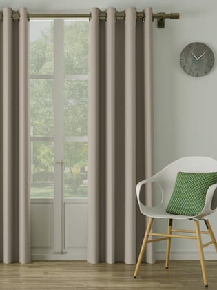 DDECOR - 100% Polyester Door 7 Ft|135 CM X 225 CM| - Beige
