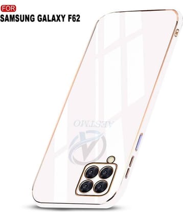 AESTMO - White Polycarbonate Plain Cases Compatible For Samsung Galaxy F62 ( Pack of 1 )
