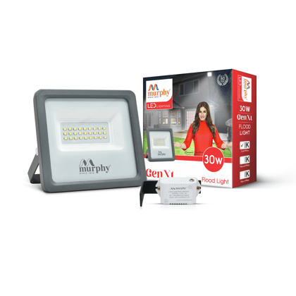 Murphy LED 30W Genxt  Flood Light-With Auto On Off Driver-Cool White / Pack of 1