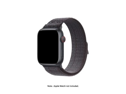 DailyObjects Sports Loop Apple WatchBand (38/40/41mm) - Black-Grey