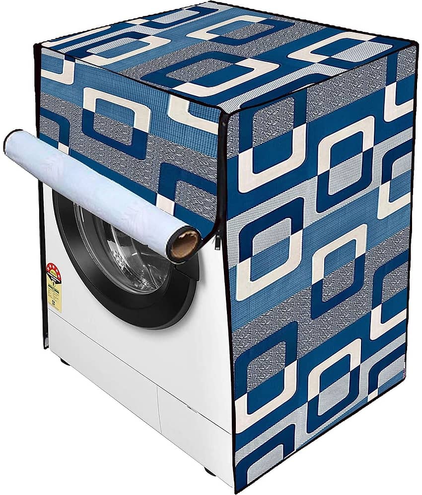 ENTICE Front Load Washing Machine Cover Compatiable Upto 10 kg - Blue