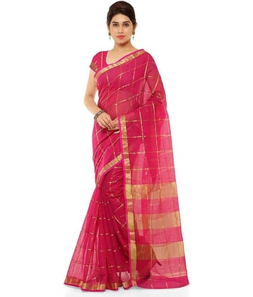 Sidhidata Cotton Silk Saree With Unstitched Blouse Piece ( Multicolour )
