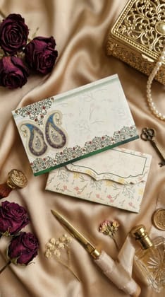 The Paisley Garden Envelope – Traditional Festive Money Envelope for Shagun & Celebrations