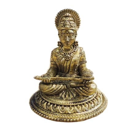 Brass Annapurna Devi Idol Statue for Kitchen & Pooja Room, Height : 2.5 Inch (BSMAS1924 E)