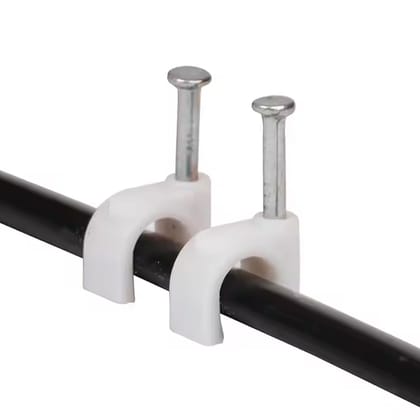 8mm Nail Cable Clips Set (50 Pc)