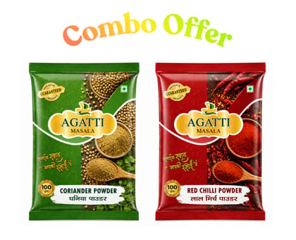 Combo Red Chilli Powder 100g & Coriander Powder 100g