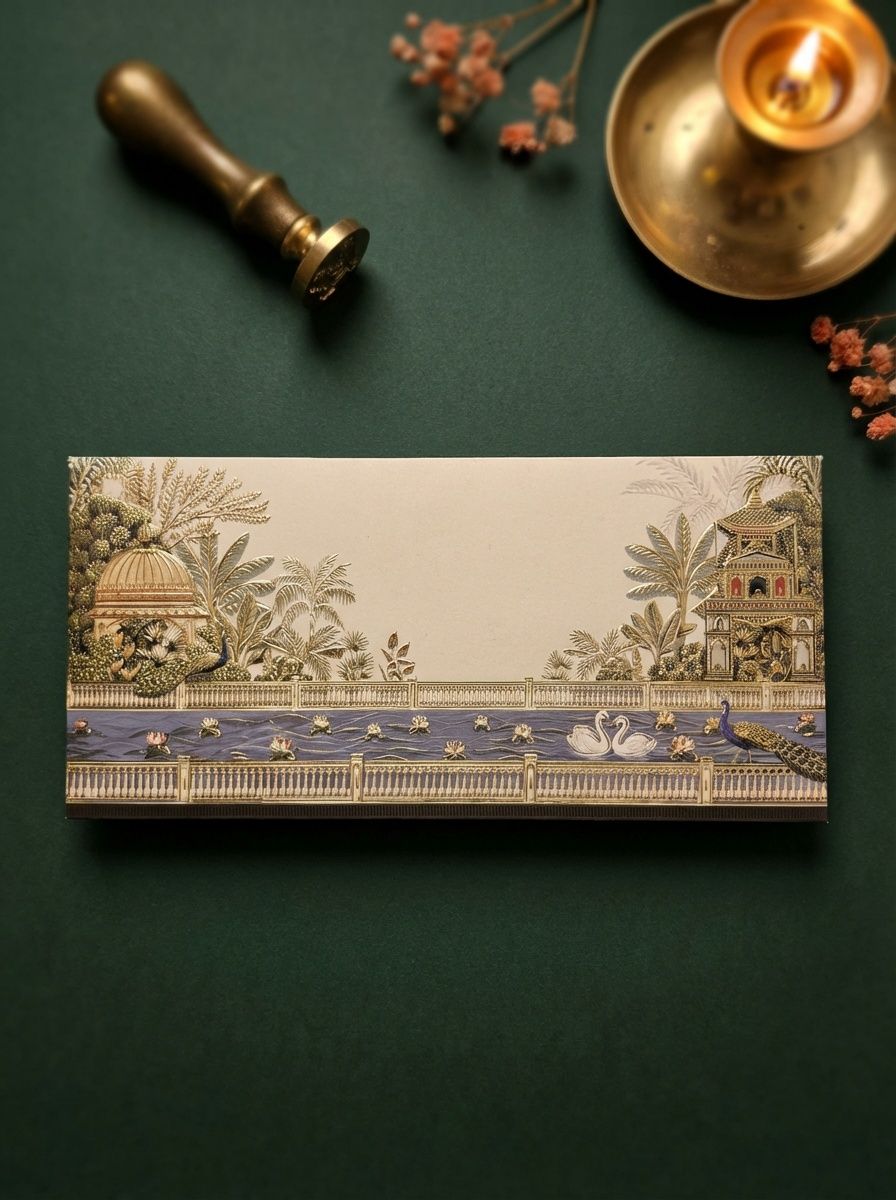 The Banarasi Grace Envelope – Premium Designer Money Envelope for Wedding & Luxury Gifting