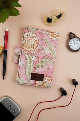 Blush Paradise Hand Block Printed Pink Dairy-15 X 10 CMS / Pink / Pink