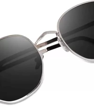 Elligator Silver Rectangular Sunglasses ( Pack of 1 ) - Medium