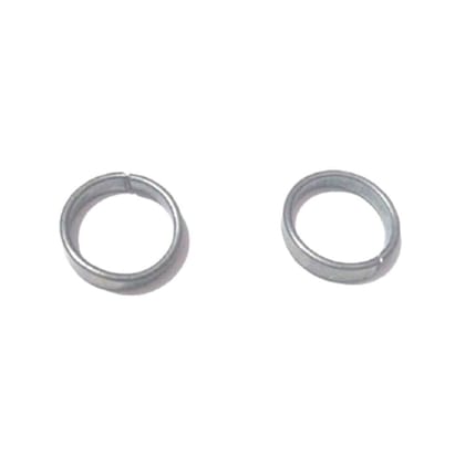MAYAPURI Shani Dosh Nivaran Kale Ghode Ke Naal Ki Adjustable Grey Silver Ring for Men & Women (Pack of 4)