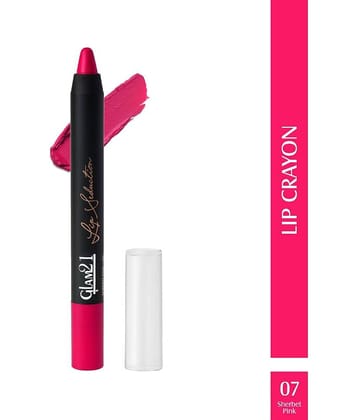 Glam21 Lip Seduction Non- Transfer Crayon Lipstick With Creamy Matte Formula 2.8gm Silky Brown-09